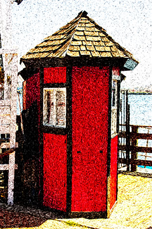 Ticket Booth by Louis La Croix