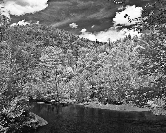 Smokey Mountain River by Louis La Croix